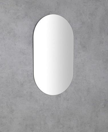 Przejdź do produktu VORA lustro ze ściętą krawędzią 40x70cm, owalne, CU free
