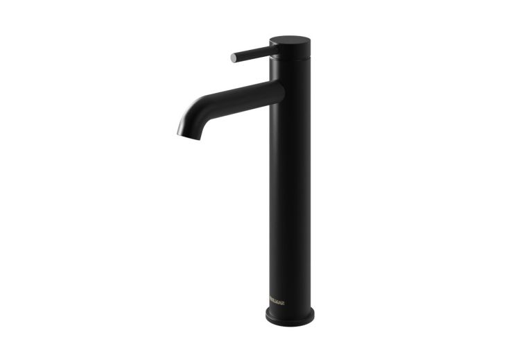 Bateria umywalkowa nablatowa 29 cm wysoka czarny mat Kohlman Axel QB170AB