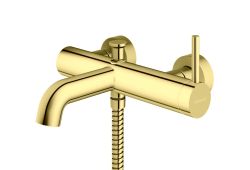 Złoty bateria wannowa ścienna Kohlman Axel QW110AGD