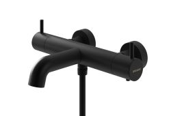 Bateria wannowa ścienna z termostatem Kohlman Axel QW710AB czarny mat