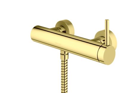 Przejdź do produktu Złota bateria prysznicowa ścienna Kohlman Axel QW120AGD