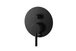 Bateria prysznicowa 2-drożna podtynkowa 14 cm czarny mat Kohlman Axel QW210AB