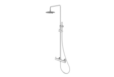 Przejdź do produktu Kolumna prysznicowa z okrągłą deszczownicą 20 cm Kohlman Axel QW276A chrom