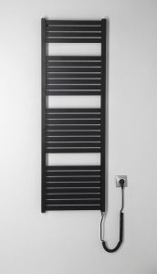 TONDI-E grzejnik elektryczny 450x1330 mm, 500W, czarny mat