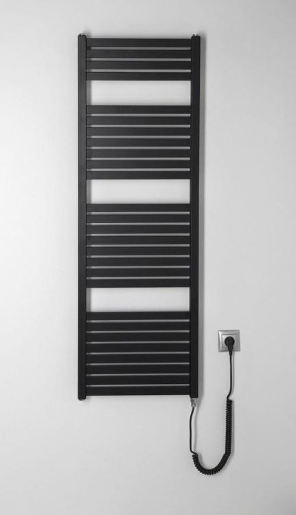 TONDI-E grzejnik elektryczny 450x1330 mm, 500W, czarny mat