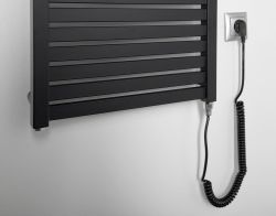 TONDI-E grzejnik elektryczny 450x1330 mm, 500W, czarny mat