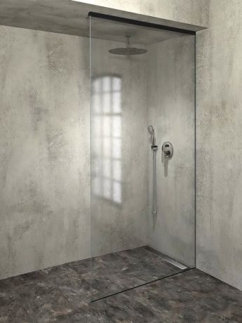Przejdź do produktu ARCHITEX Zestaw do montażu szkła, podłoga/ściana/sufit, maksymalna szerokość 1200mm, czarny mat
