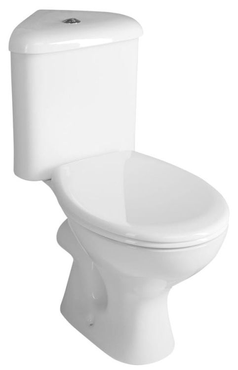 CLIFTON kompakt WC narożny, mechanizm spłukujący 3/6l, odpływ pozimy, biały