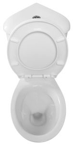 CLIFTON kompakt WC narożny, mechanizm spłukujący 3/6l, odpływ pozimy, biały