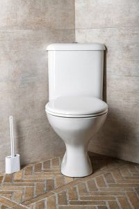 CLIFTON kompakt WC narożny, mechanizm spłukujący 3/6l, odpływ pozimy, biały