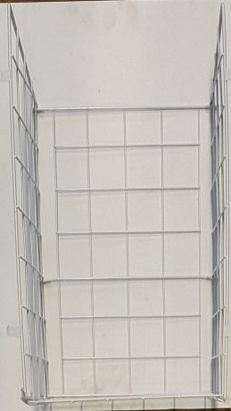 Przejdź do produktu Druciany kosz na bieliznę, 410x490x290mm, chrom
