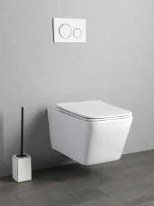 PORTO WC wiszące, Rimless, 36x52 cm, biały