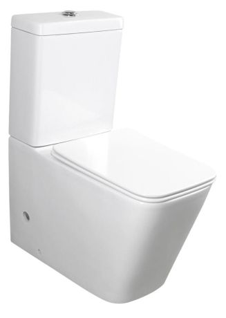 Przejdź do produktu PORTO RIMLESS kompakt WC, odpływ poziomy/pionowy, biały