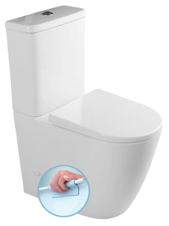 Przejdź do produktu TURKU kompakt WC wysoki, odpływ pionowy/poziomy, biały