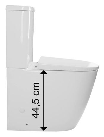 Przejdź do produktu TURKU kompakt WC wysoki, odpływ pionowy/poziomy, biały