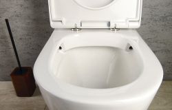 TURKU RIMLESS kompakt WC podwyższane, odpływ dolny/tylny