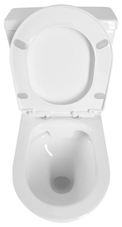 JALTA RIMLESS kompakt WC ze spłuczką z deską WC, uniwersalny