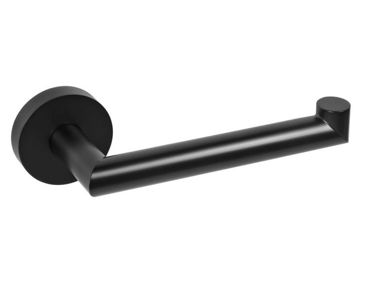 X-ROUND BLACK wieszak na papier toaletowy, czarny