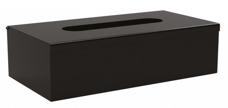X-ROUND BLACK zasobnik na chusteczki higieniczne, 250x130x75mm, czarny
