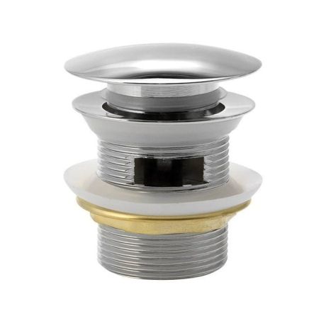 Przejdź do produktu Korek wannowy 6/4", klik-klak, do wanien ze zitegrowanym przelewem, 55mm, mosiądz/chrom