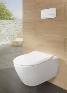 Miska wisząca 37x56 cm bezrantowa Directflush z deską wolnoopadającą w komplecie Villeroy&Boch Subway 2.0 5614R001+9M78S101