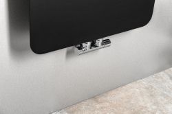 grzejnik dekoracyjny tabella czarny mat 159x37 cm z zbliżenie z zaworem.jpg