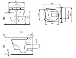Toaleta myjąca Tece TeceOne 9700200 biały połysk