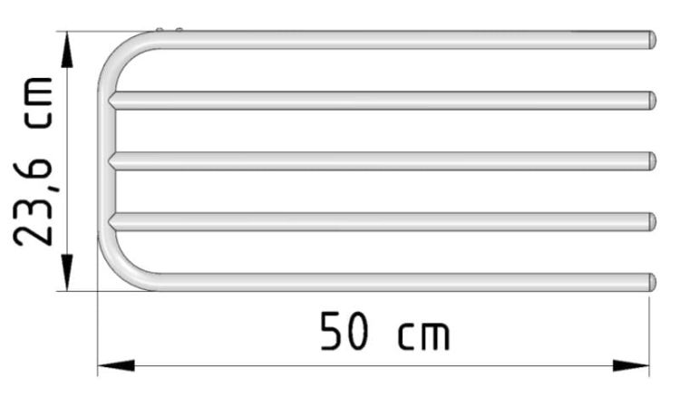 wieszak na grzejnik na 4 ręczniki 50 cm rysunek techniczny.JPG