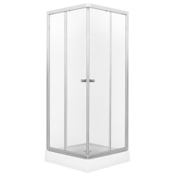 Kabina natryskowa kwadratowa 90x90 cm z brodzikiem Kerra Pico 90 satyna