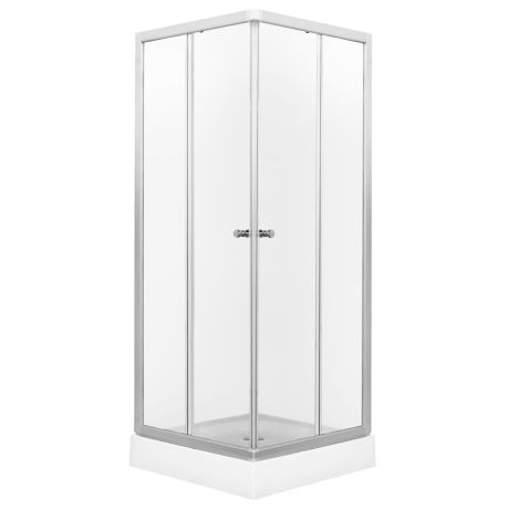 Przejdź do produktu Kabina natryskowa kwadratowa 90x90 cm z brodzikiem Kerra Pico 90 satyna