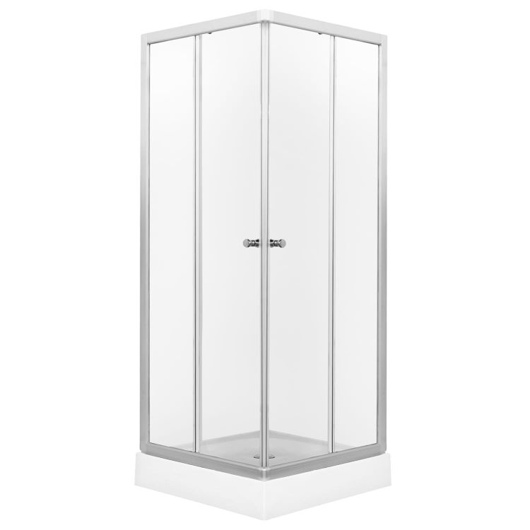 Kabina natryskowa kwadratowa 90x90 cm z brodzikiem Kerra Pico 90 satyna