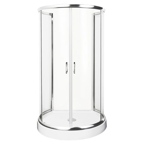 Przejdź do produktu Kabina prysznicowa przyścienna 100x86 cm z brodzikiem Kerra Vibe chrom