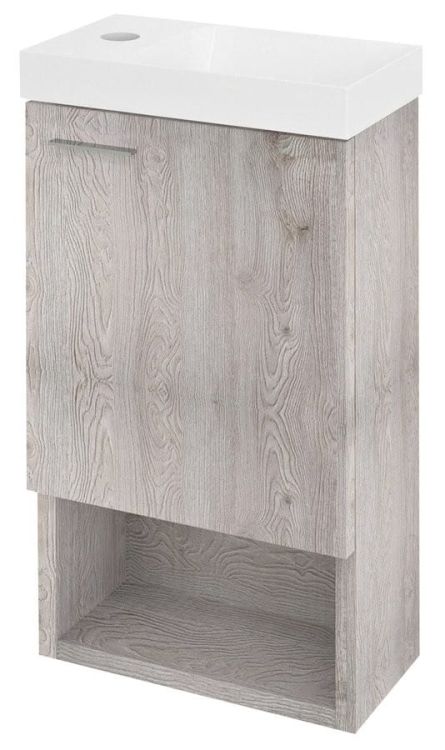 LATUS XI szafka umywalkowa 30x53x16,5cm, dąb Mocca