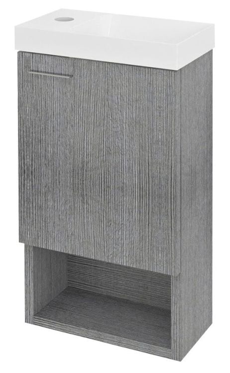 LATUS XI szafka umywalkowa 30x53x16,5cm, dąb srebrny