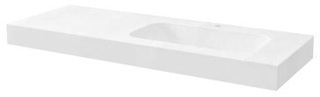 Przejdź do produktu EMICO umywalka prawa, 150x50 cm, wersja L, Rockstone biały mat