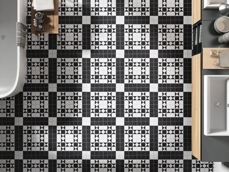 VICTORIA płytki podłogowe Bristol Black 25x25 (bal=1m2)