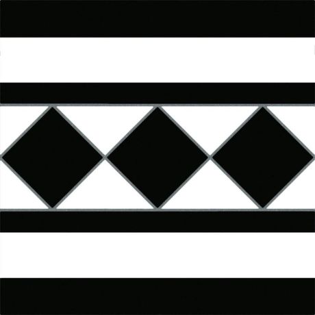 Przejdź do produktu VICTORIA płytki podłogowe Cenefa Oxford Black 25x25 (bal=1m2)