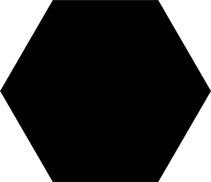SOLID płytki podłogowe Black Hex 22x25 (bal=1,04m2)