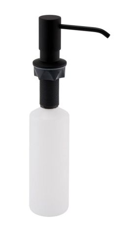 Przejdź do produktu Dozownik mydła podblatowy, okrągły, czarny mat