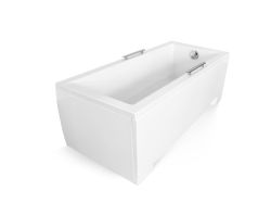 Wanna prostokątna 180x80 cm Besco Modern 180 #WAM-180-MO biały połysk