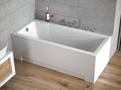 Wanna prostokątna 180x80 cm Besco Modern 180 #WAM-180-MO biały połysk