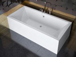 Wanna prostokątna 190x90 cm Besco Quadro #WAQ-190-PK biały połysk