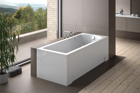 Przejdź do produktu Wanna prostokątna 150x70 cm Besco Shea #WAS-150-PK biały połysk