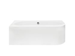 Wanna akrylowa asymetryczna 160x75 cm Besco Avita #WAV-160-NL biały lewa