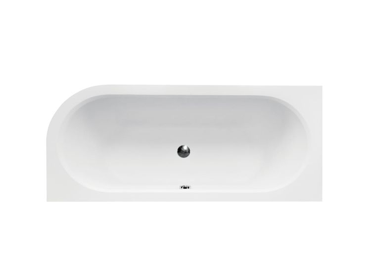 Wanna akrylowa asymetryczna 180x80 cm Besco Avita #WAV-180-NL biały lewa