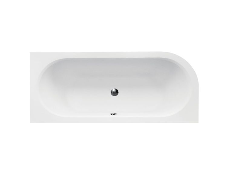 Wanna akrylowa asymetryczna 180x80 cm Besco Avita #WAV-180-NP biały prawa