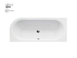 Wanna asymetryczna 180x80 cm z ultra cienkim rantem Besco Avita Slim 180 lewa #WAV-180-NLS