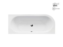 Wanna asymetryczna 180x80 cm z ultra cienkim rantem Besco Avita Slim 180 prawa #WAV-180-NPS