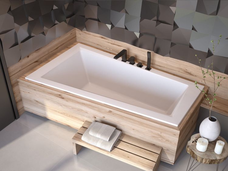 Wanna asymetryczna 150x85 cm z ultra cienkim rantem Besco Intima Slim 150 lewa #WAIT-150-SL biały