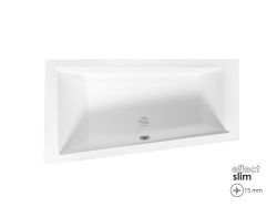Wanna asymetryczna 150x85 cm z ultra cienkim rantem Besco Intima Slim 150 lewa #WAIT-150-SL biały